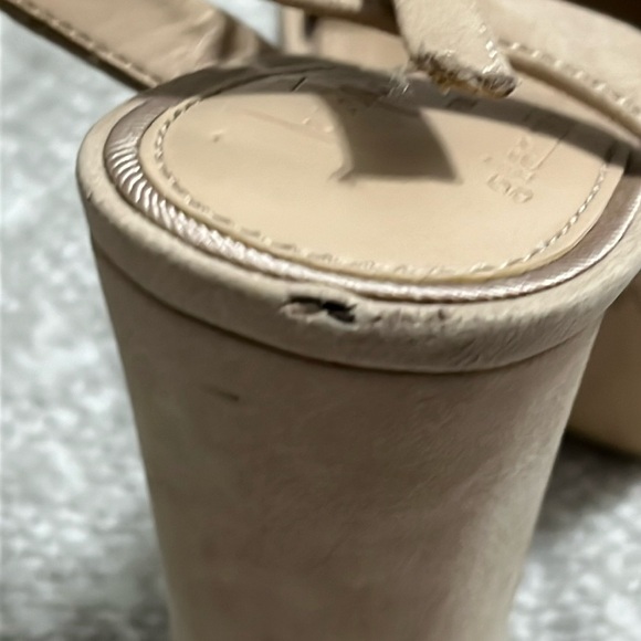 Gianni Bini x Venita Aspen Sienna Taupe Suede Platform Dress Sandals - Picture 14 of 14